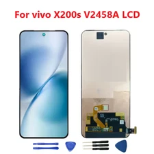 For vivo X200s V2458A OLED Display LCD Screen Touch Digitizer Replacement Frame