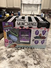 Disney Munchlings Mini Munch Blue Display Scented Figures 7 Pieces Series 1 New
