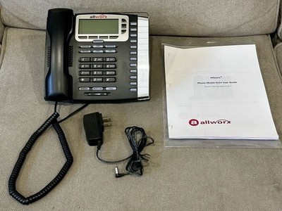 Allworx 9212L IP Telephone VoIP Phone w/ Backlit Display, Base & Power Cord