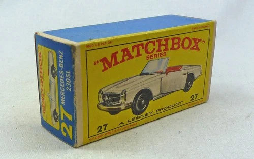 Lesney Matchbox Toys MB27d Mercedes 230 SL ORIGINAL Empty E4 Type Box