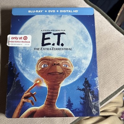 E.T. The Extra-Terrestrial (Blu-ray, DVD 2017) Steelbook Target Exclusive - New