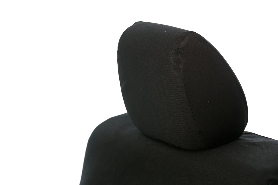 For Chevy Caprice 91-96 Saddleman Canvas 1st Row Black Custom Seat Covers - Image 2 of 4