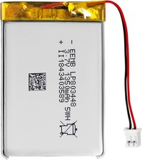 Compact 1350mAh Lipo Battery 3.7V with JST Connector - Perfect for Smart Devices