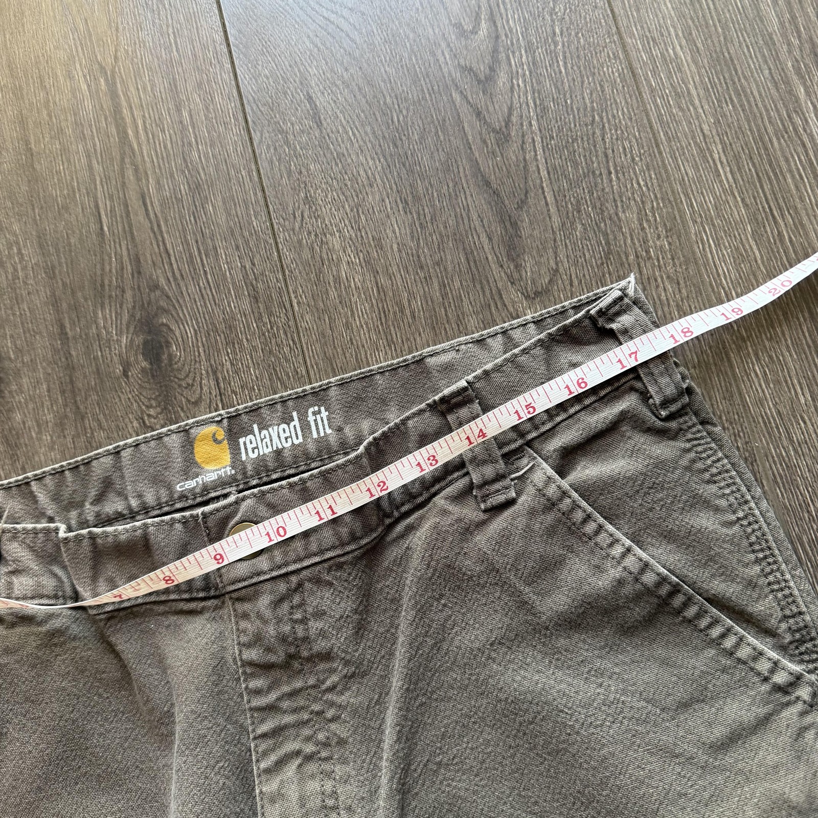 Vintage Carhartt Pants Brown 36x32 Relaxed Fit Canvas Carpenter Workwear Utility thumbnail 7