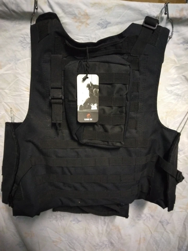 Chaleco de Combate Táctico Lancer Paintball Airsoft Nuevo con Etiquetas Foto 3 de 3