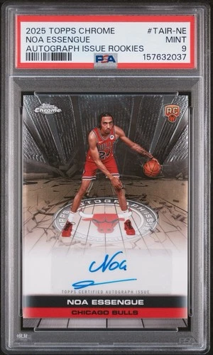 2025 Topps Chrome Noa Essengue Refractors (PSA 9)