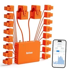 Smart Home Energy Monitor Supports Home Assistant, Real-Time Orange+White