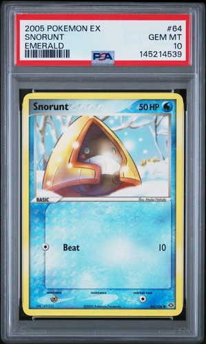 Snorunt graded PSA 10 for sale on eBay
