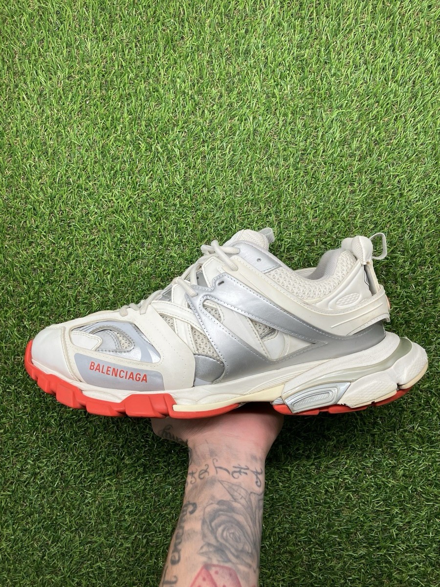 Size 46 (13 US) - Balenciaga Track Sneaker ' White Red ' | GOOD