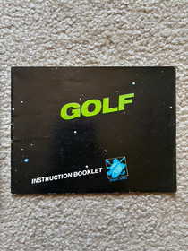 Golf (Nintendo, 1985) NES cartridge with instructions