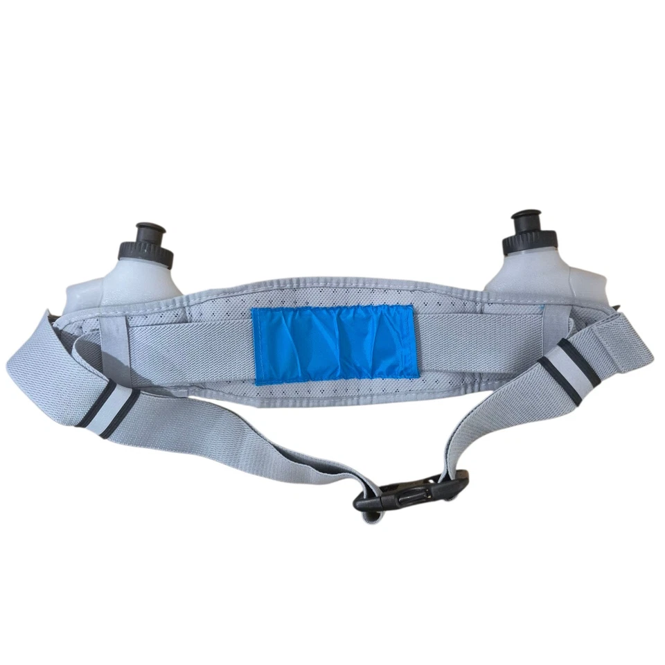 Nike Running 24oz Hydration Belt 2 Bottles With Fanny Pack Blue Bag - Image 2 of 4
