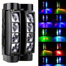 8LED RGBW Spider Beam Moving Head Stage Lighting DMX DJ Party Disco Lights