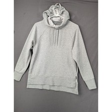 Nike Womens Dri-Fit Just Do It Hoodie Gray Pullover 929541-063 Size S