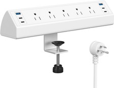 Desk Clamp Power Strip USB C40W Total Fast Charging Station,4 PD 20W USB C Ports