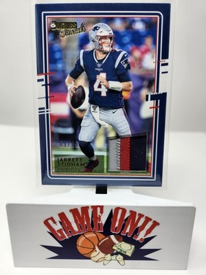 2020 Panini Donruss #3 Jarrett Stidham Threads 3-color Patch #ed /25