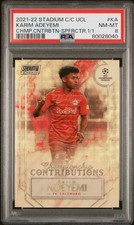 Marketplace image: Karim Adeyemi 2021-22 Topps Stadium Club Chrome Superfractor 1/1 PSA 8 UCL