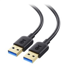 USB 3.0 Male to Male Cable 6ft - 5Gbps High-Speed A to A Data Transfer Cord