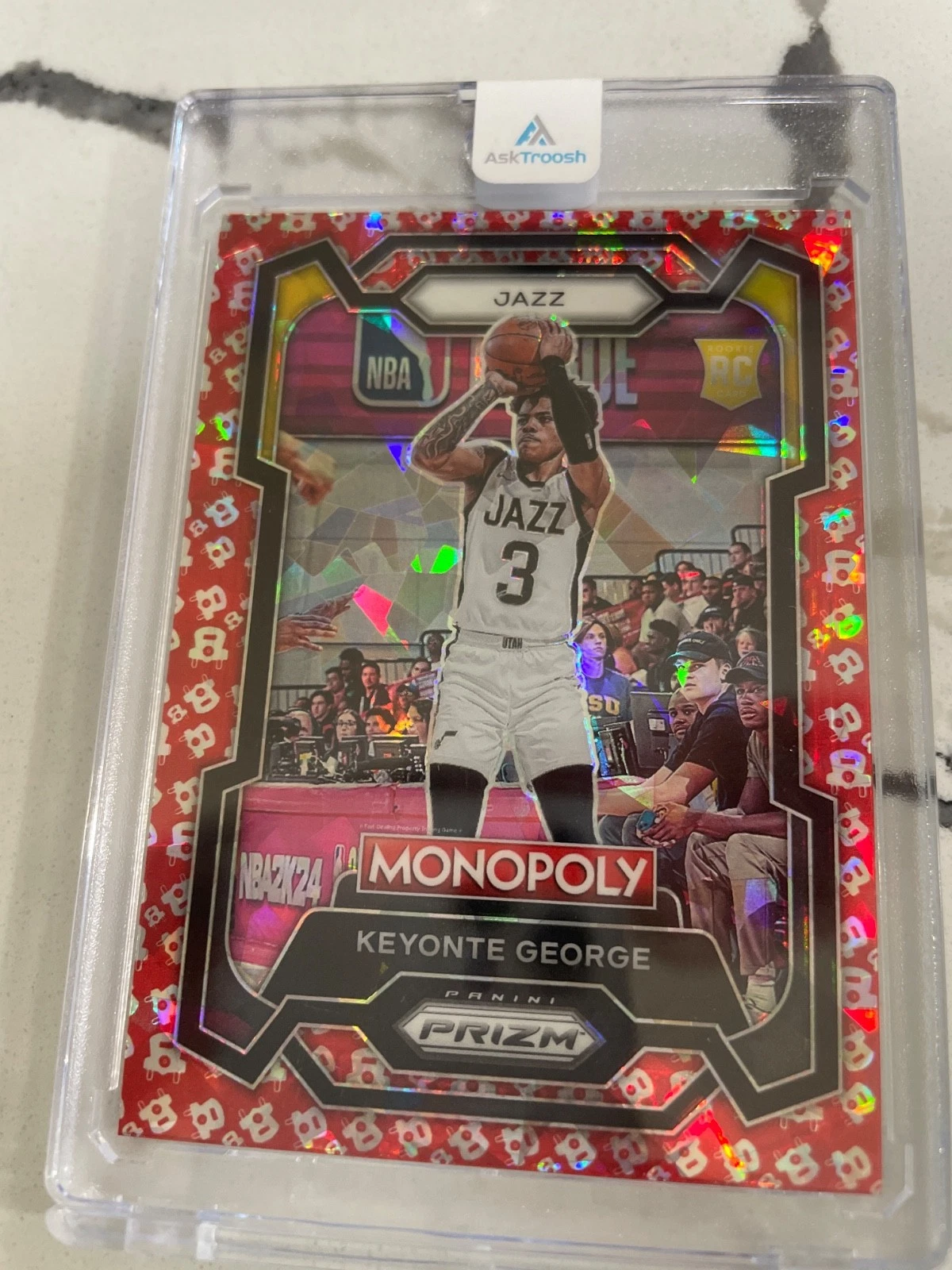 2023-24 Monopoly Panini Prizm - Keyonte George #87 Free Parking Rookie Card