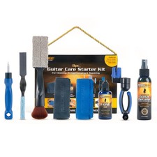 8 pc. Guitar Care Starter Kit for Cleaning, Repair String Changing Tools, Gu...