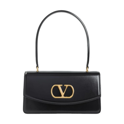VALENTINO GARAVANI Vain Small Black Leather Top Handle Bag New