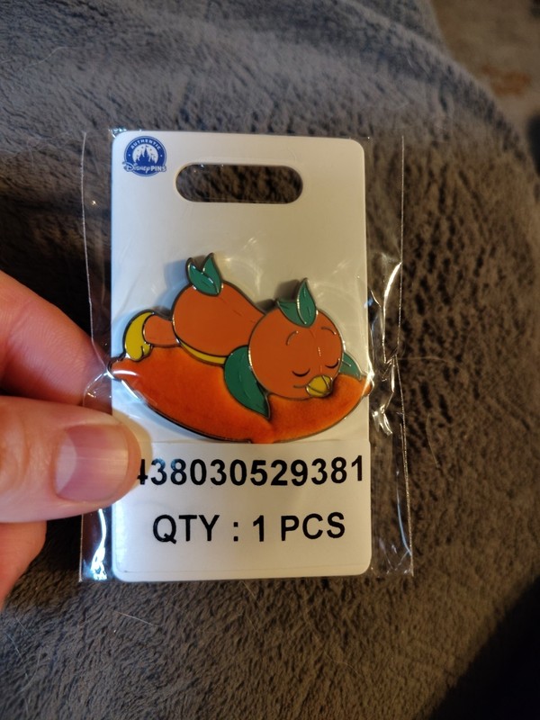 2026 Disney Parks Orange Bird Napping Sleeping Pillow OE Pin