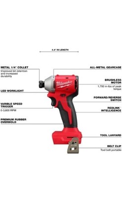 Milwaukee 3692-22CT 18V Compact Brushless Drill Driver Kit