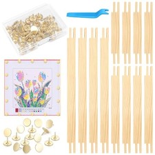 Czlotyh 12 PCS Needlepoint Stretcher Bars Kit - 3 Sizes for Needlework