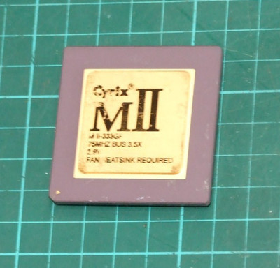 Cyrix MII-333GP 263MHz 3.3V/2.9V Super Socket 7 CPU 75MHz Bus 3.5X