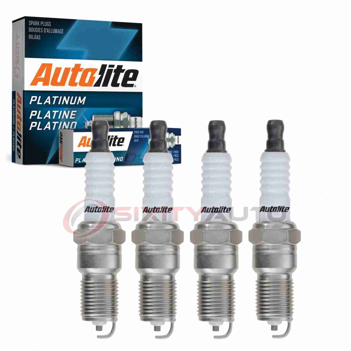 4 pc Autolite Platinum Spark Plugs for 1993 Chevrolet Lumina 2.2L L4 az