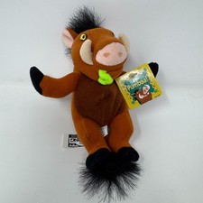 Disney The Lion King Simba's Pride Beanie Plush Pumbaa Mattel 1998 6 Inch