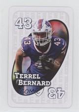 2024 Uno Fandom NFL Buffalo Bills White Terrel Bernard #43 0c4