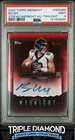 2024 Topps Midnight Bo Nix Stroke of Midnight Rookie Auto #44/99 PSA 9 BNA780