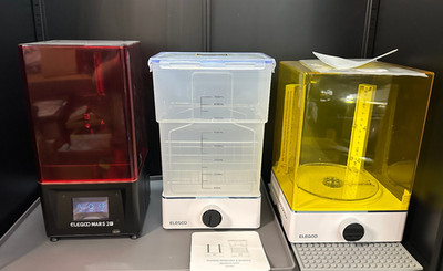 ELEGOO Mars 2 3D Printer w/ Washing and Curing Station Opened Not Used w/Extras