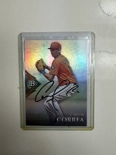 2014 Bowman Platinum Carlos Correa In Person Autograph RC #BPP20 Houston Astros