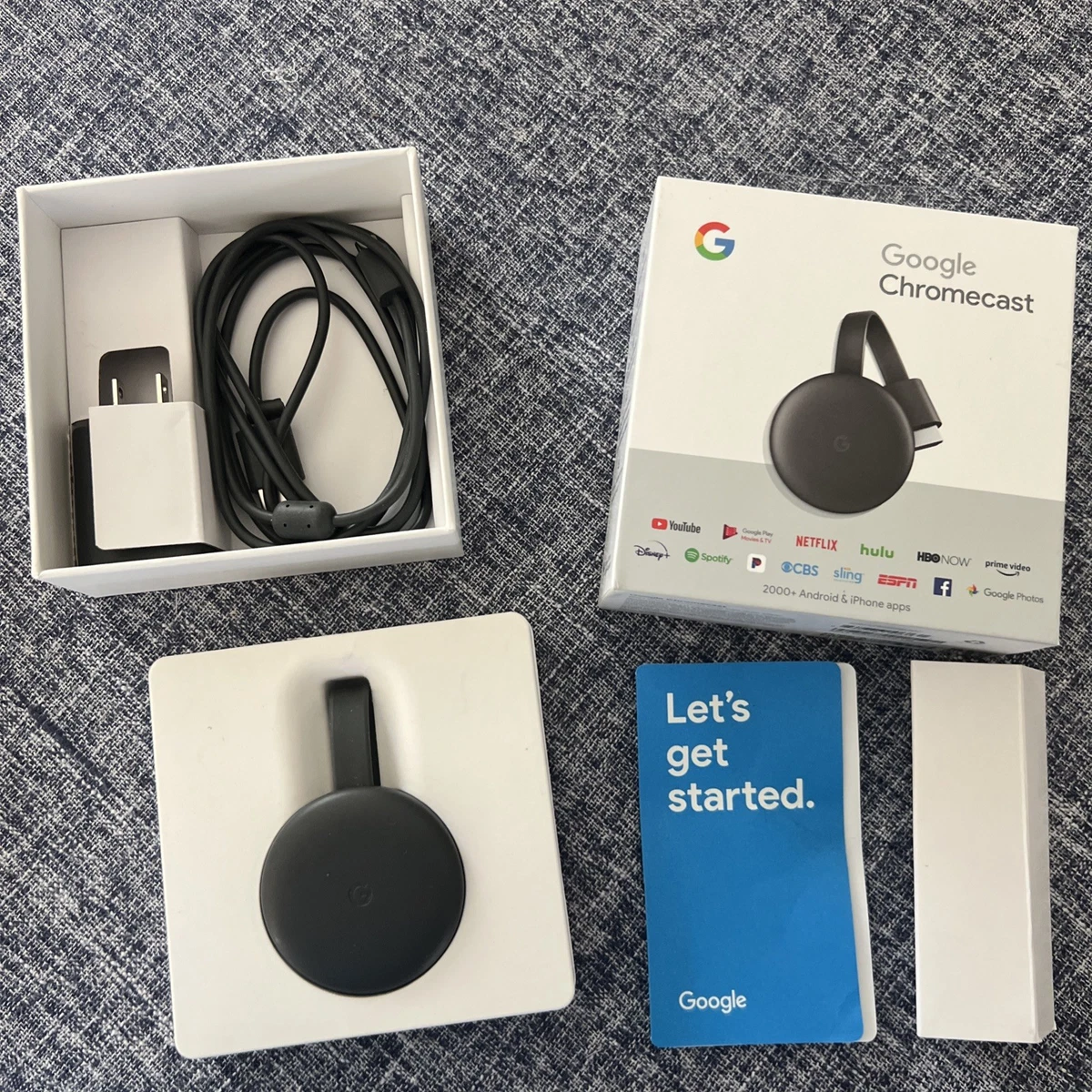 Google Chromecast (3rd Generation) Wi-Fi HDMI Media Streamers for
