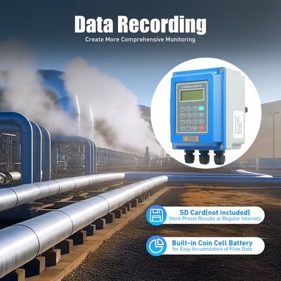 Ultrasonic Flow Meter TUF-2000B +TM-1 + TS-2 DN20~700m Fixed Clamp on Flowmeter