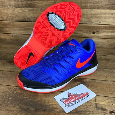 Nike Air Zoom Prestige HC Blue Red Black Tennis Shoes Mens 6.5Y, W 8 AA8020-402