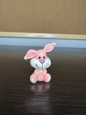 Vintage Russ Berrie & Co. "Pink Bunny" Easter Miniature Figurine