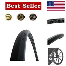 Replacement Wheelchair Tire - Low Profile Urethane Foam, Pyramid Shape 24"