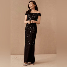 Anthropologie Bhldn Adrianna Papell Rosie Dress Size 10.H