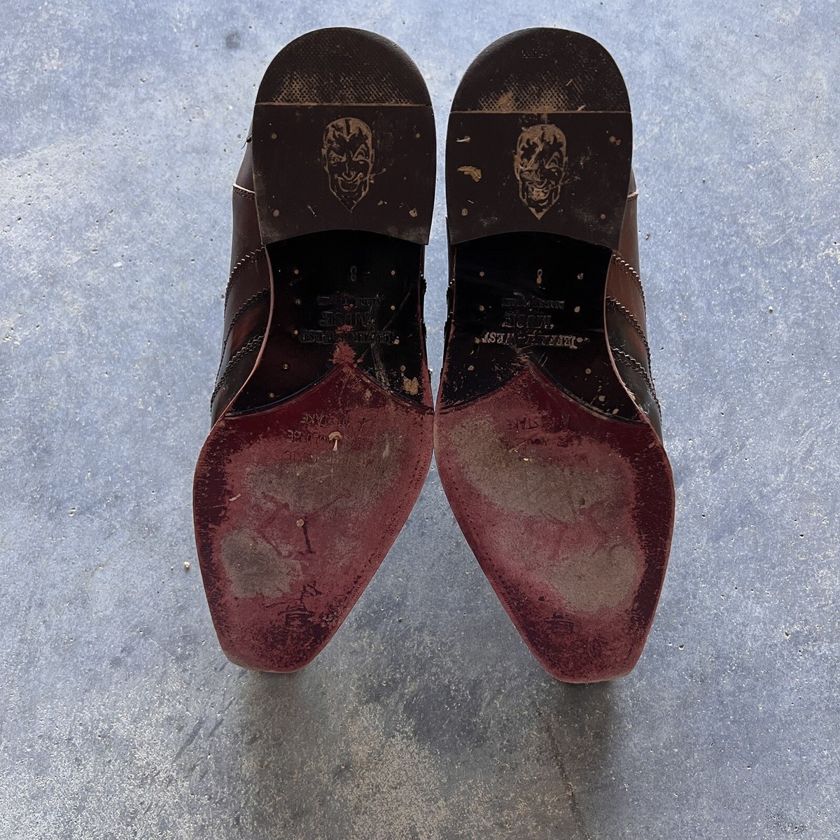 Jeffery West Muse Scarface Chelsea Boots Brown UK 8 Custom Design