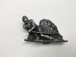 1979 Alaska Vintage Brass Belt Buckle by Indiana Metal Craft