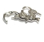 New 925 Sterling Silver .10ct diamond cat pendant 1.6g estate vintage — photo 8