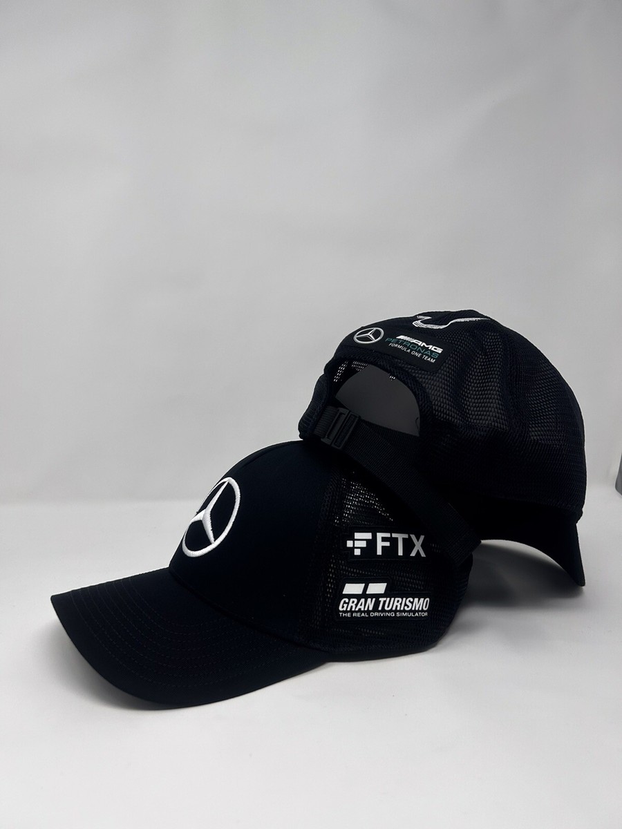 Mercedes Benz AMG Petronas F1 2022 Lewis Hamilton Team Trucker Hat- Black