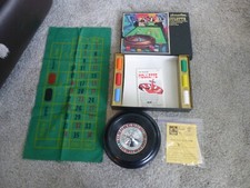 Vintage Pleasantime ROULETTE GAME No 132 Wheel Chips  Cloth Miniature For Home