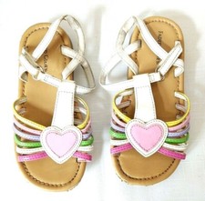 TODDLER GIRLS SANDALS HEART DESIGN SIZE 9