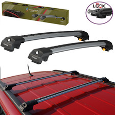 For RENAULT GRAND SCENIC 2009-2016 Aluminium Roof Rack Cross Bars Anti-Theft Gr
