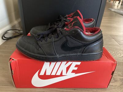 Jordan Retro Low Black Silver Red Men's US 309192-001