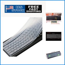 Easy to Apply Clear Silicone Keyboard Protector - Washable for 104/107 Keyboards
