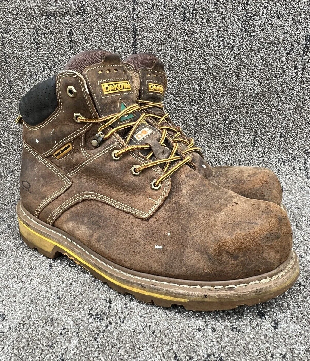 DAKOTA Work Boots 6114 Steel Toe Composite Plate 6in Quad Comfort 12W US Men s